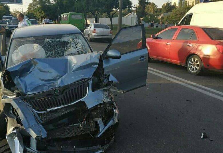 За сутки в Харькове и области произошло 54 ДТП