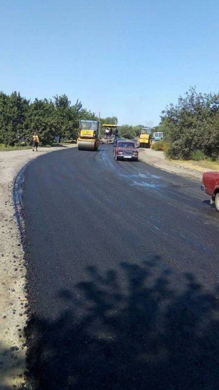 Закінчено ремонт ділянки в смт Андріївка - ФОТО