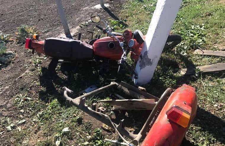 В Змиевском районе разбился мотоциклист