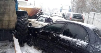 Трактор авария