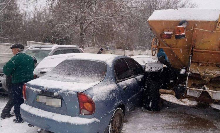 Авария трактор