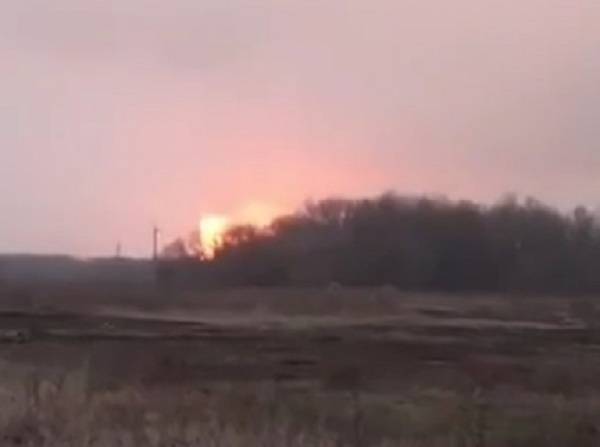 На газопроводе в Полтавской области прогремел взрыв. Видео