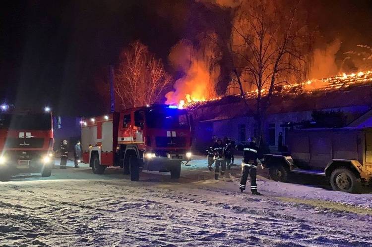 Під Харковом сталася масштабна пожежа