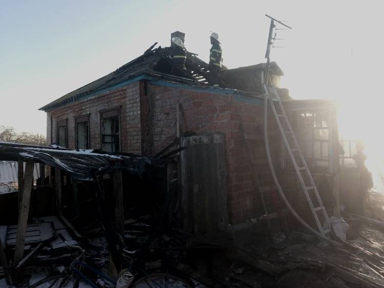 В Балаклее во время пожара погиб мужчина