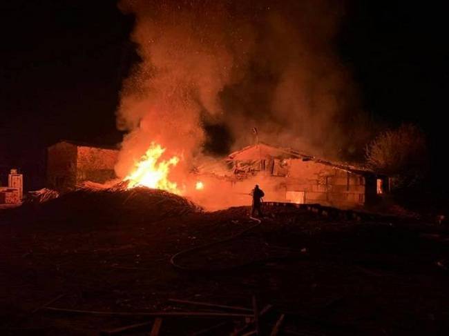 В Андріївці під час пожежі на пилорамі загинув чоловік