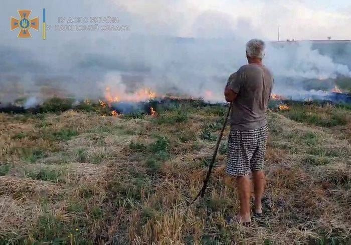 На Харківщині спіймали палія, який влаштував масштабну пожежу