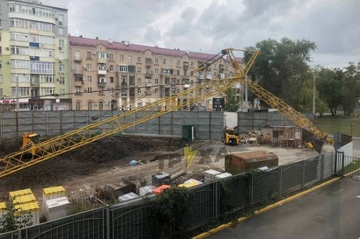 Второй раз за год в Харькове упал строительный кран