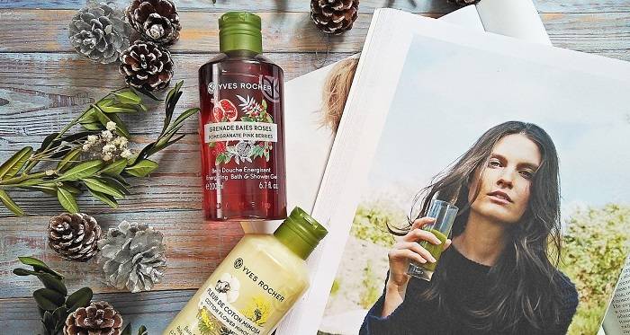 Ароматні гелі для душу від бренду Yves Rocher