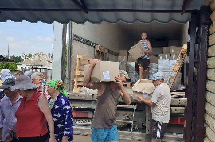 Жители Балаклейской общины на прошлой неделе получили гуманитарную помощь от ООН