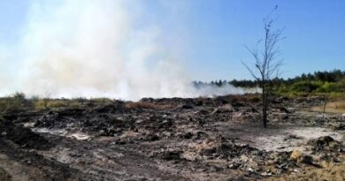 В Балаклії через обстріли горіло міське сміттєзвалище