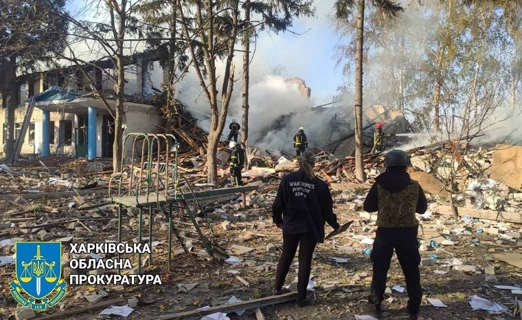 Враг уничтожил школу в селе Изюмского района