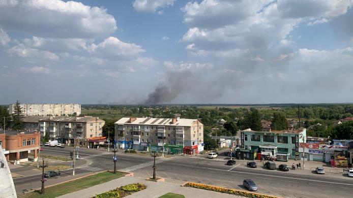 В Балаклії вдень спалахнула пожежа: подробиці