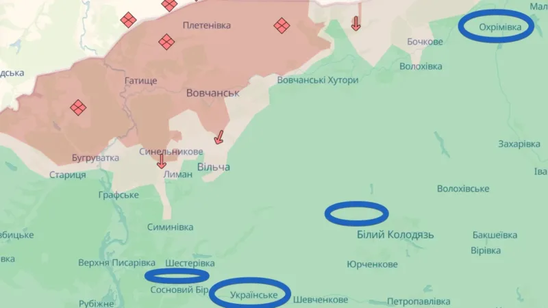 Аналітики ISW повідомляють про повідомлення Путіна про “захоплення” сіл поблизу Вовчанська та Борової