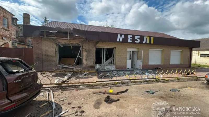 Двоє загиблих, зруйновані магазини та АЗС внаслідок атак БпЛА на Богодухів