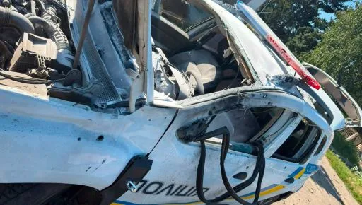 Дрон атаковал Купянщину 10 августа, повредив полицейские автомобили во время эвакуации